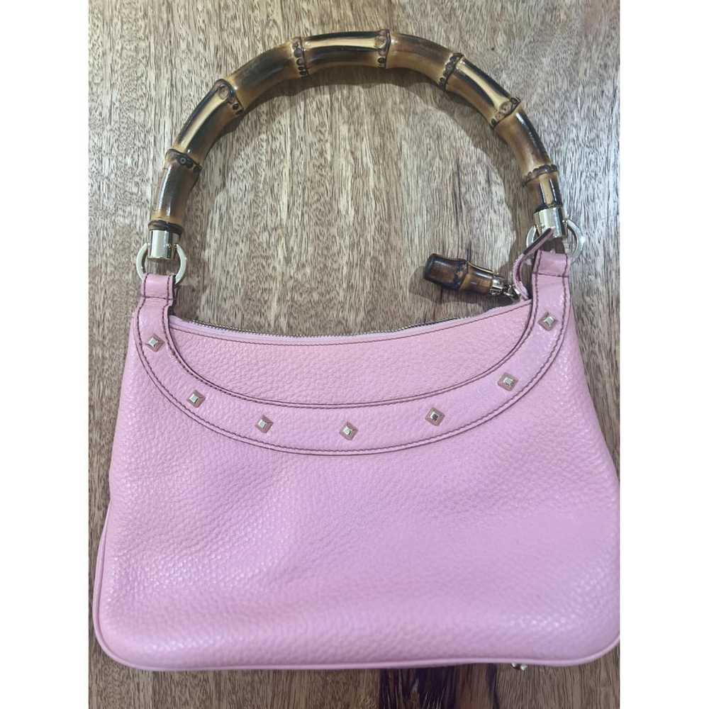 Gucci Bamboo leather handbag - image 5