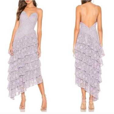 New Majorelle Oracle Ruffle Tier Purple Gown - image 1