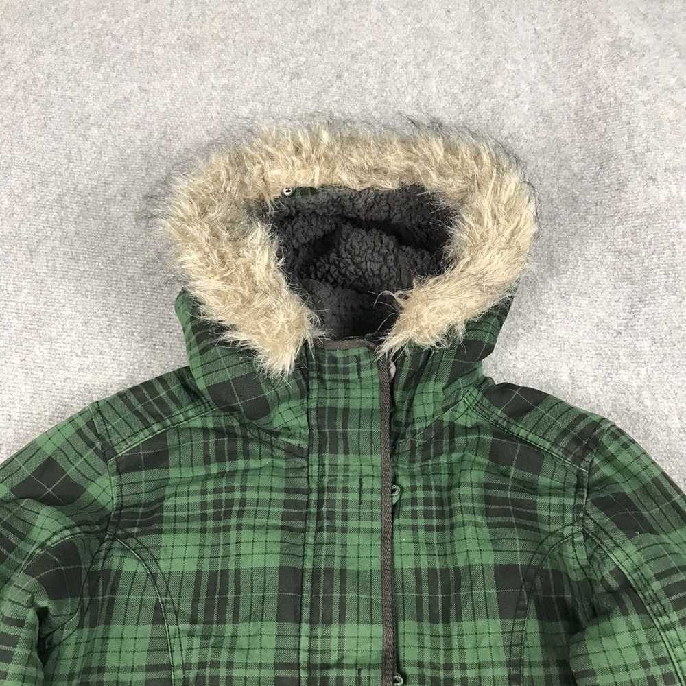 Japanese Brand KISSMARK CHECK FUR HOODIES JACKET - image 3