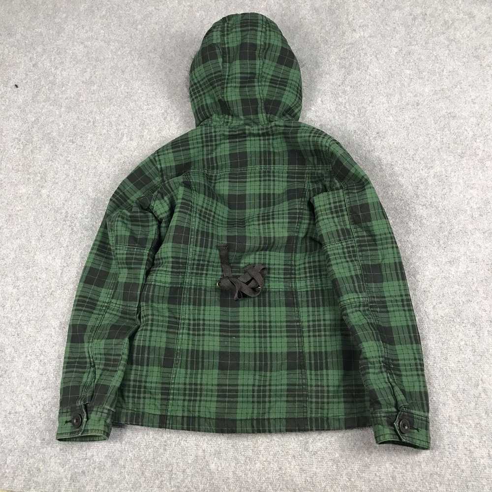 Japanese Brand KISSMARK CHECK FUR HOODIES JACKET - image 6