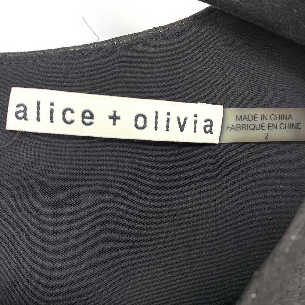 Alice + Olivia Dress Women's Size 2 Back Zip Shor… - image 5