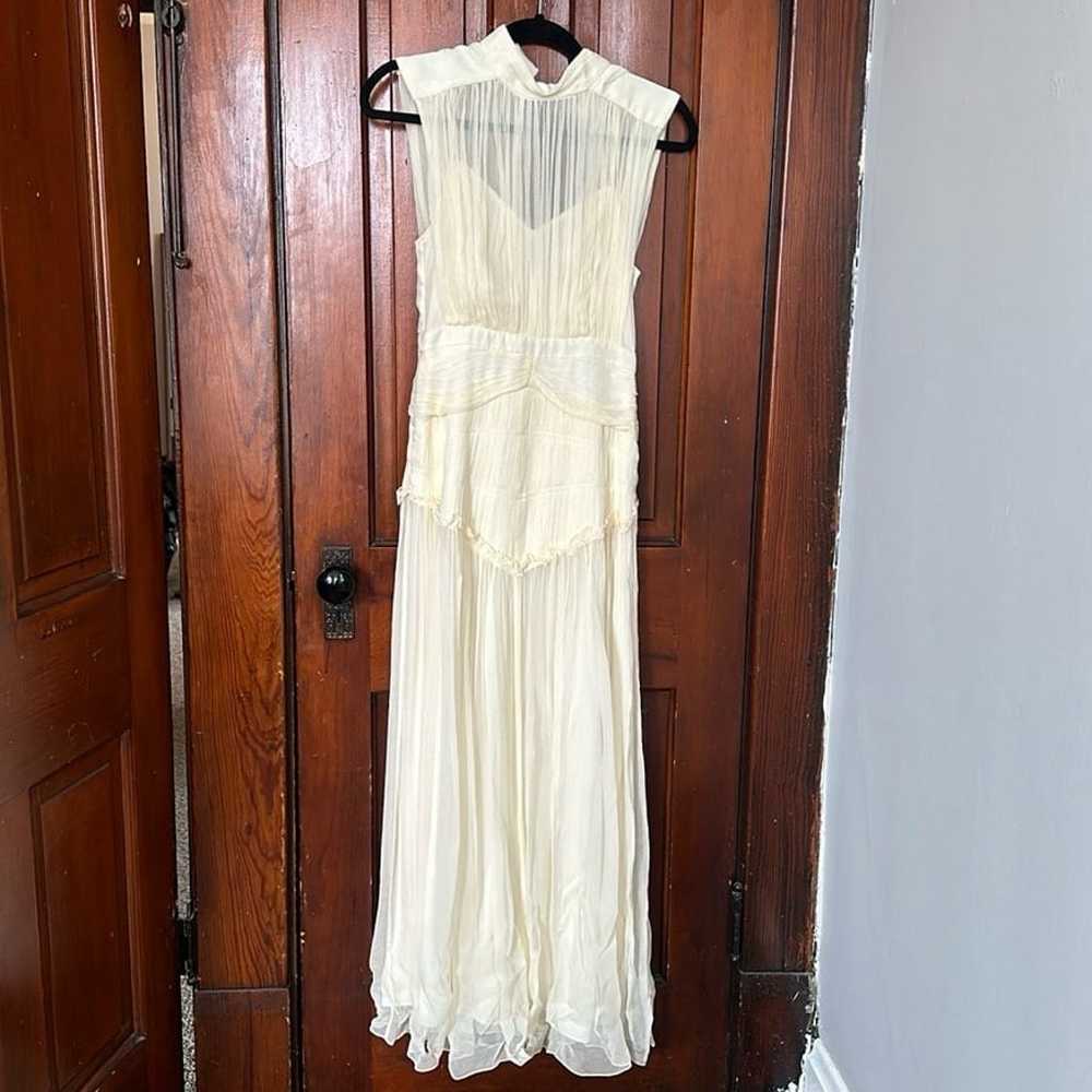 Shona Joy Clemence High Neck Midi Dress Cream 2 - image 3