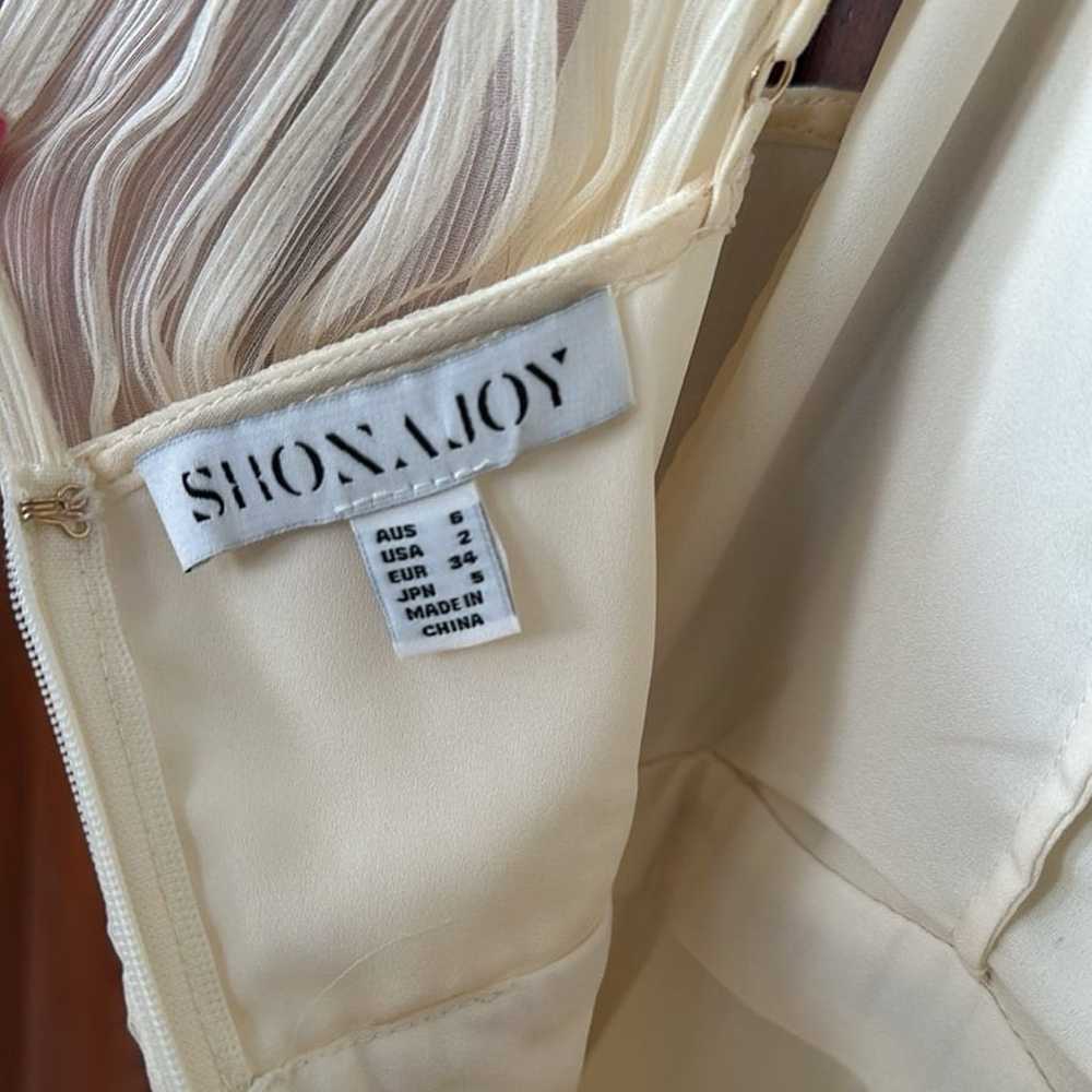 Shona Joy Clemence High Neck Midi Dress Cream 2 - image 4