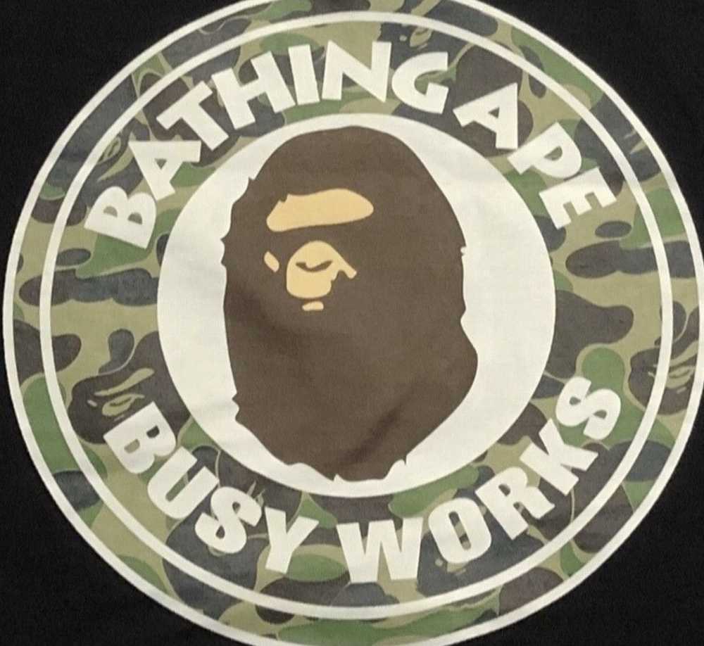 Bape Bape camo logo tee shirt - image 6