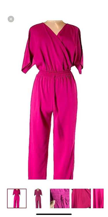 Vintage Raoul magenta pink JUMPSUIT size 4 - image 1