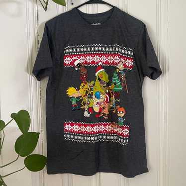 Nickelodeon Graphic Rugrats Christmas Unisex Gray… - image 1