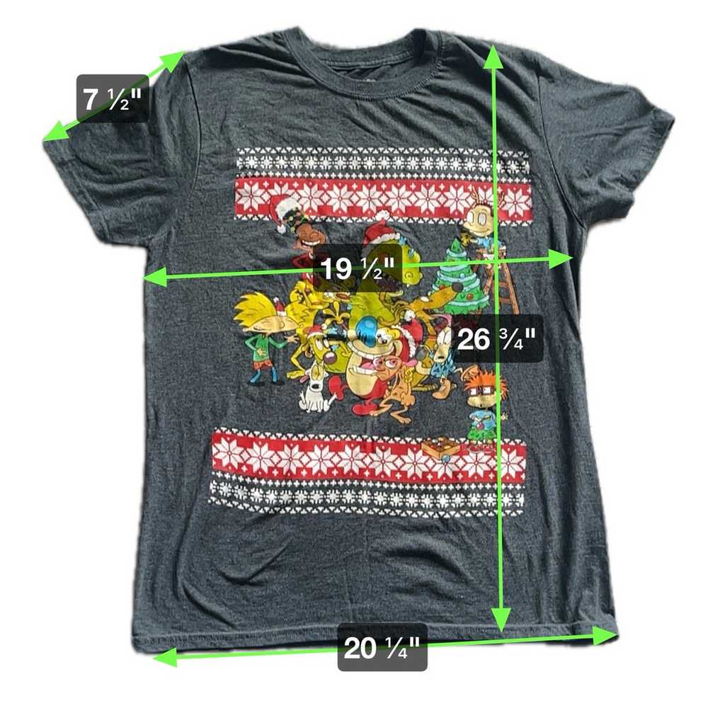 Nickelodeon Graphic Rugrats Christmas Unisex Gray… - image 5