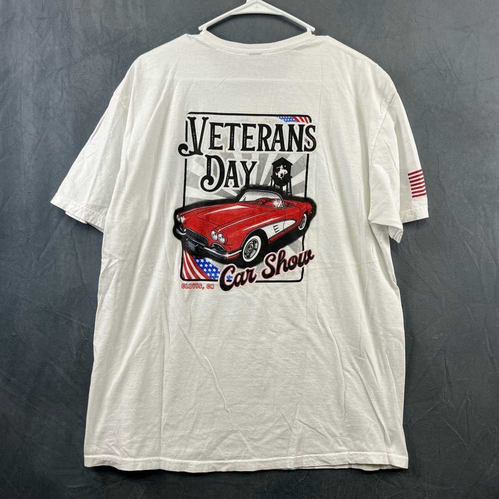 Gildan Clovis Veterans Day Hot Rod Car Show XL Sh… - image 2