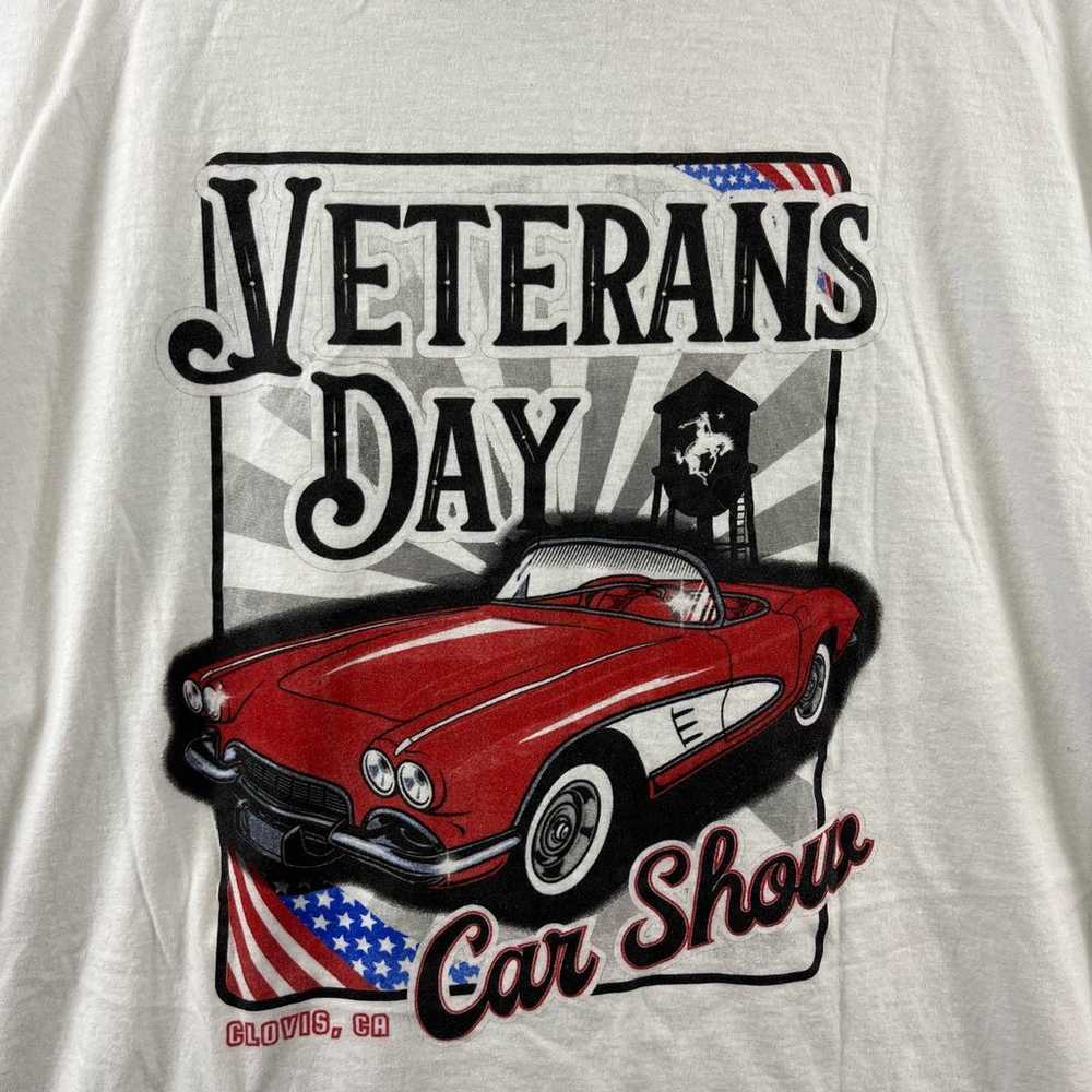 Gildan Clovis Veterans Day Hot Rod Car Show XL Sh… - image 9