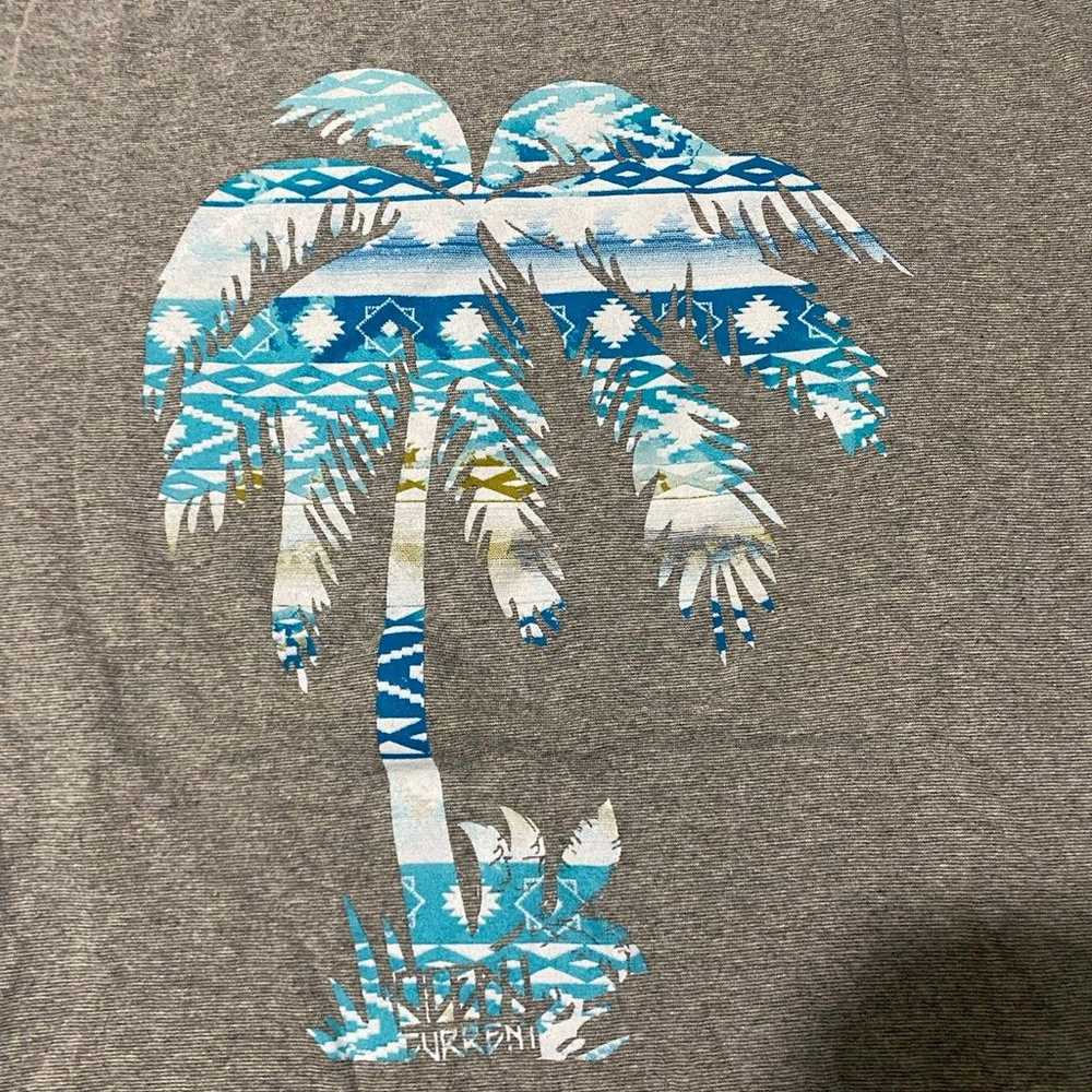 Palm tree gray graphic t shirt - image 2