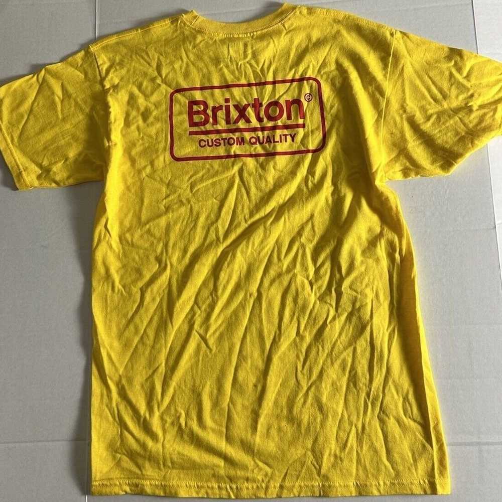 Brixton Yellow T Shirt Size Medium New - image 2