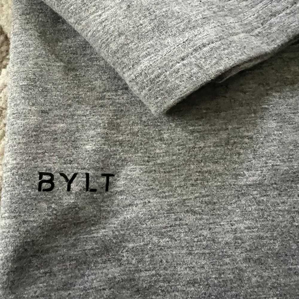 BYLT Grey Drop Cut Henley Lux Long Sleeves Men’s … - image 3