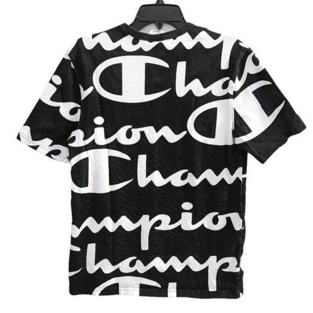 Champion Vintage 90s Men's M black and white grap… - image 2