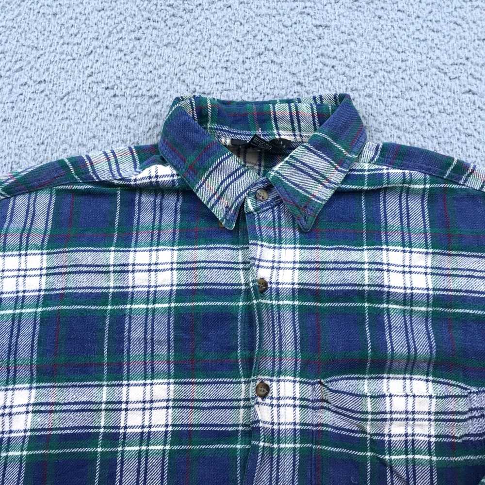 Rue 21 RUE 21 Flannel Shirt Adult Large Blue Plai… - image 3