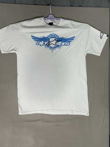 Alpinestars Vtg y2k white alpinestars 2xl t shirt