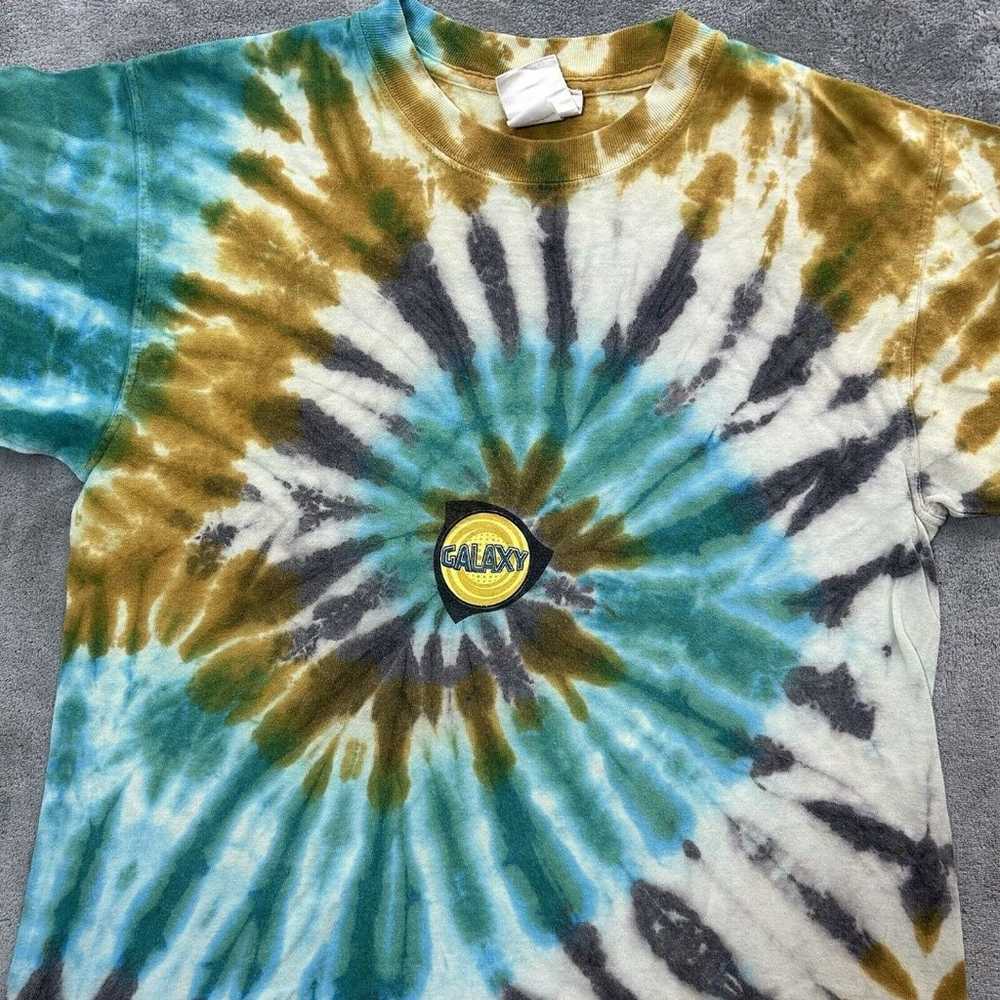 Vintage LA Galaxy Shirt One Size 90s Tie Dye MLS … - image 5