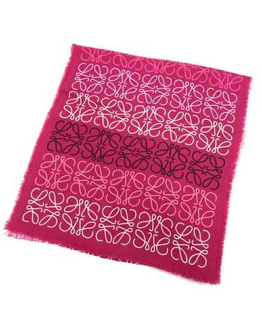 Loewe Wool-Silk-Cashmere Pink Scarf for Women by … - image 1