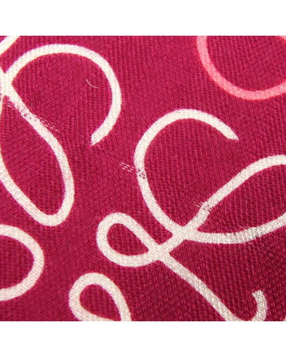 Loewe Wool-Silk-Cashmere Pink Scarf for Women by … - image 5