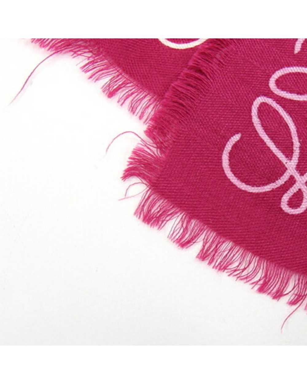 Loewe Wool-Silk-Cashmere Pink Scarf for Women by … - image 7