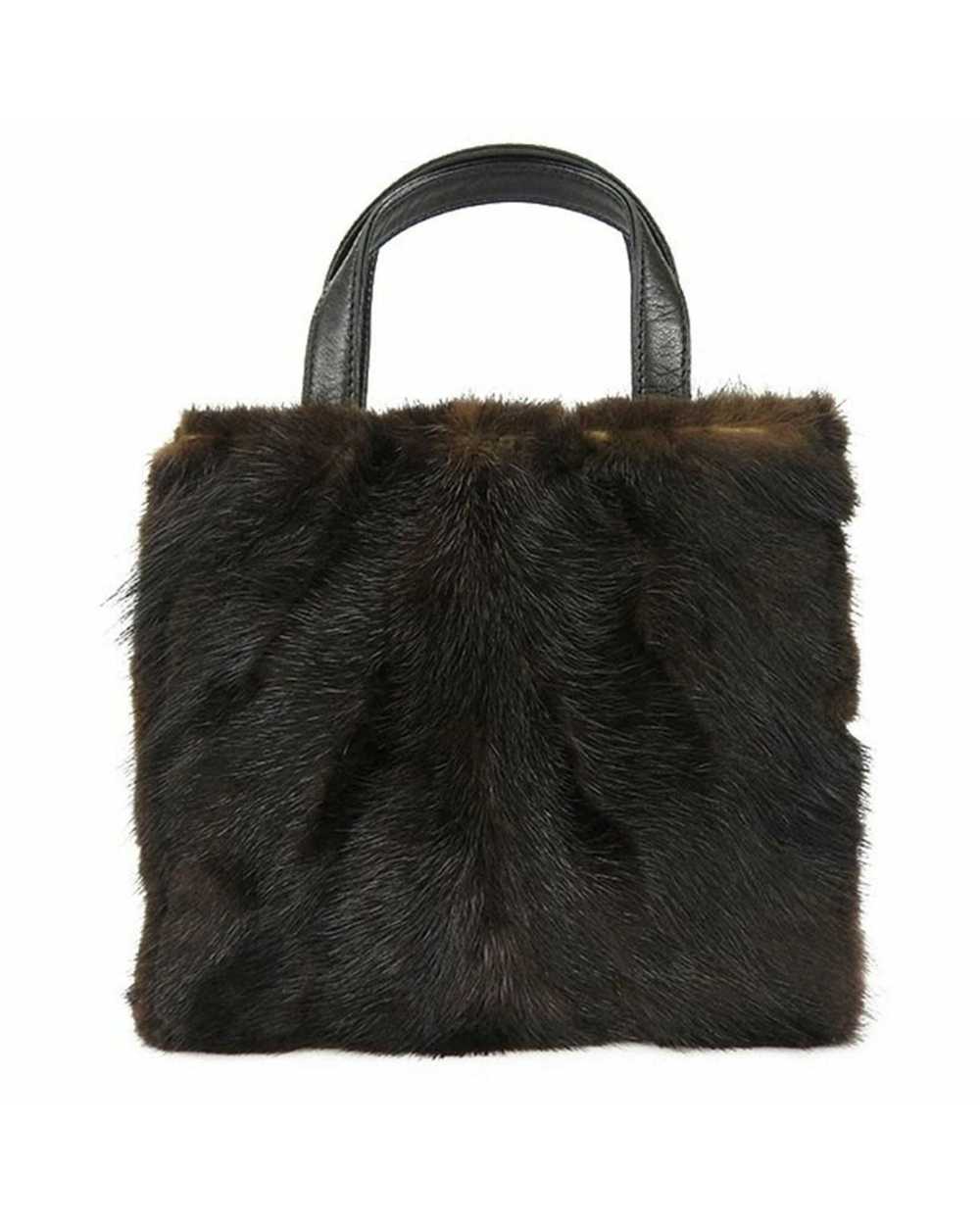 Loewe Mink Fur Nappa Leather Handbag - image 1