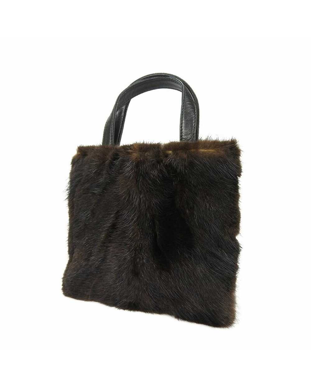 Loewe Mink Fur Nappa Leather Handbag - image 2