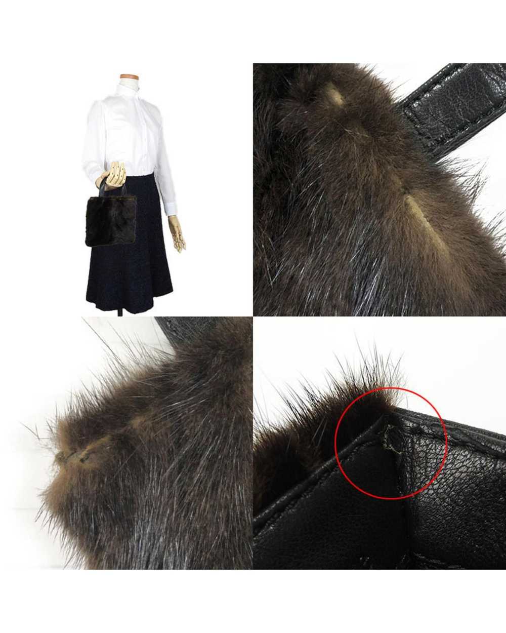 Loewe Mink Fur Nappa Leather Handbag - image 7