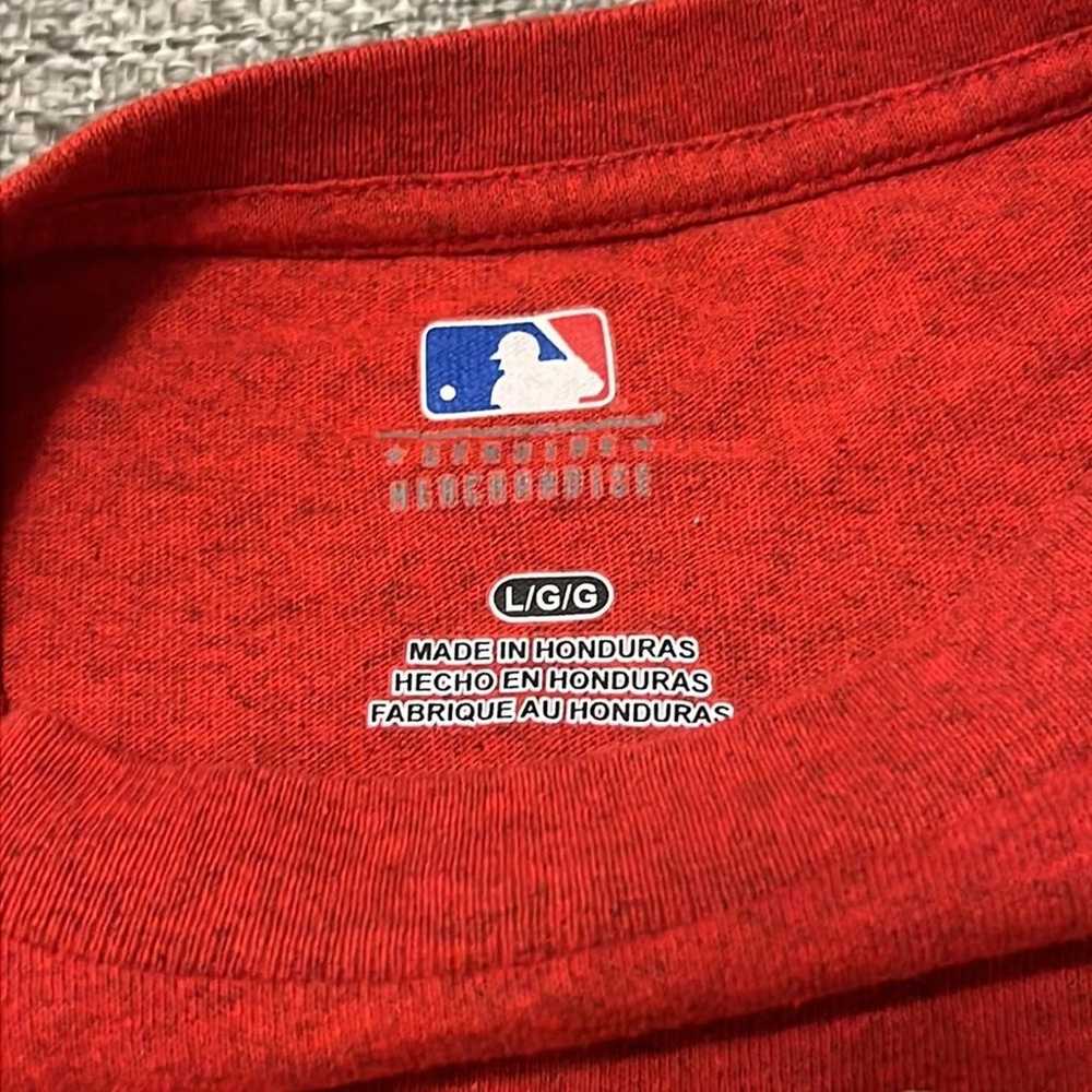 Washington nationals mlb team apparel brand red t… - image 3