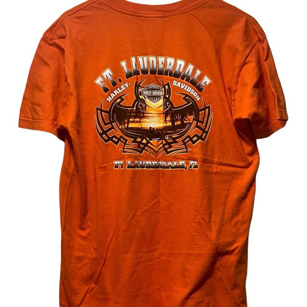 Vintage Harley Davidson Motorcycles T Shirt Ft La… - image 5