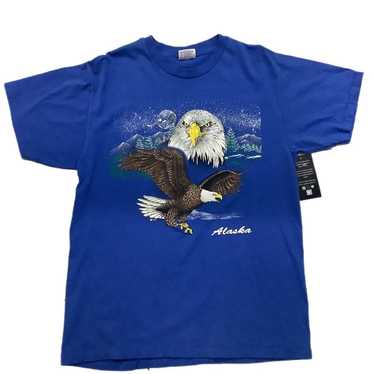 1980's Flying Bald Eagle Alaska T-shirt Hanes