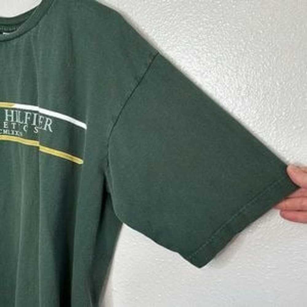 TOMMY HILFIGER Vintage 90's Green Crewneck Shirt - image 4