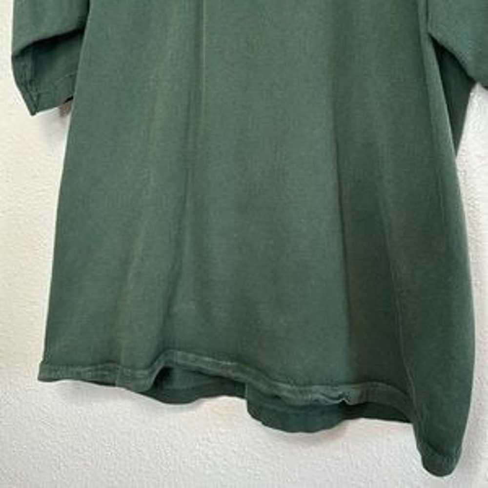 TOMMY HILFIGER Vintage 90's Green Crewneck Shirt - image 8