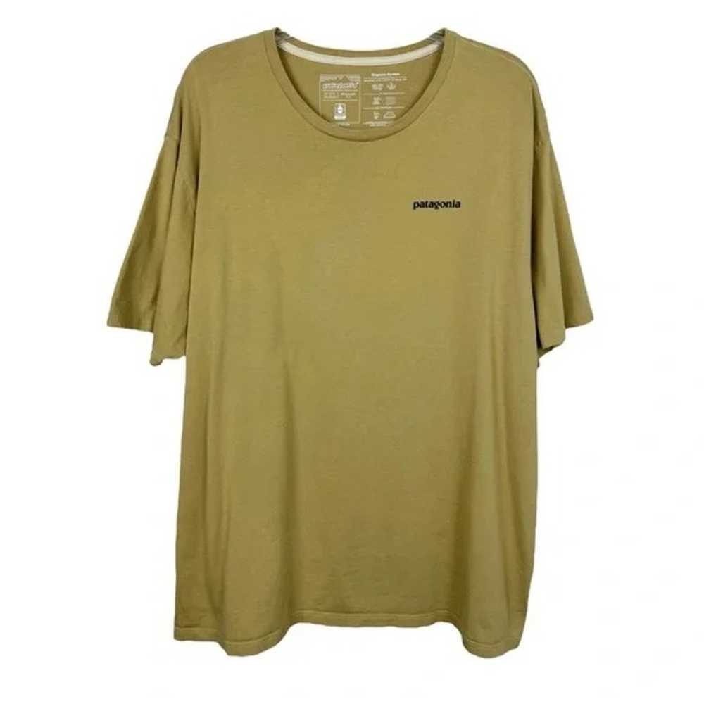 Patagonia | Fly Fishing Mustard Yellow Graphic Te… - image 1