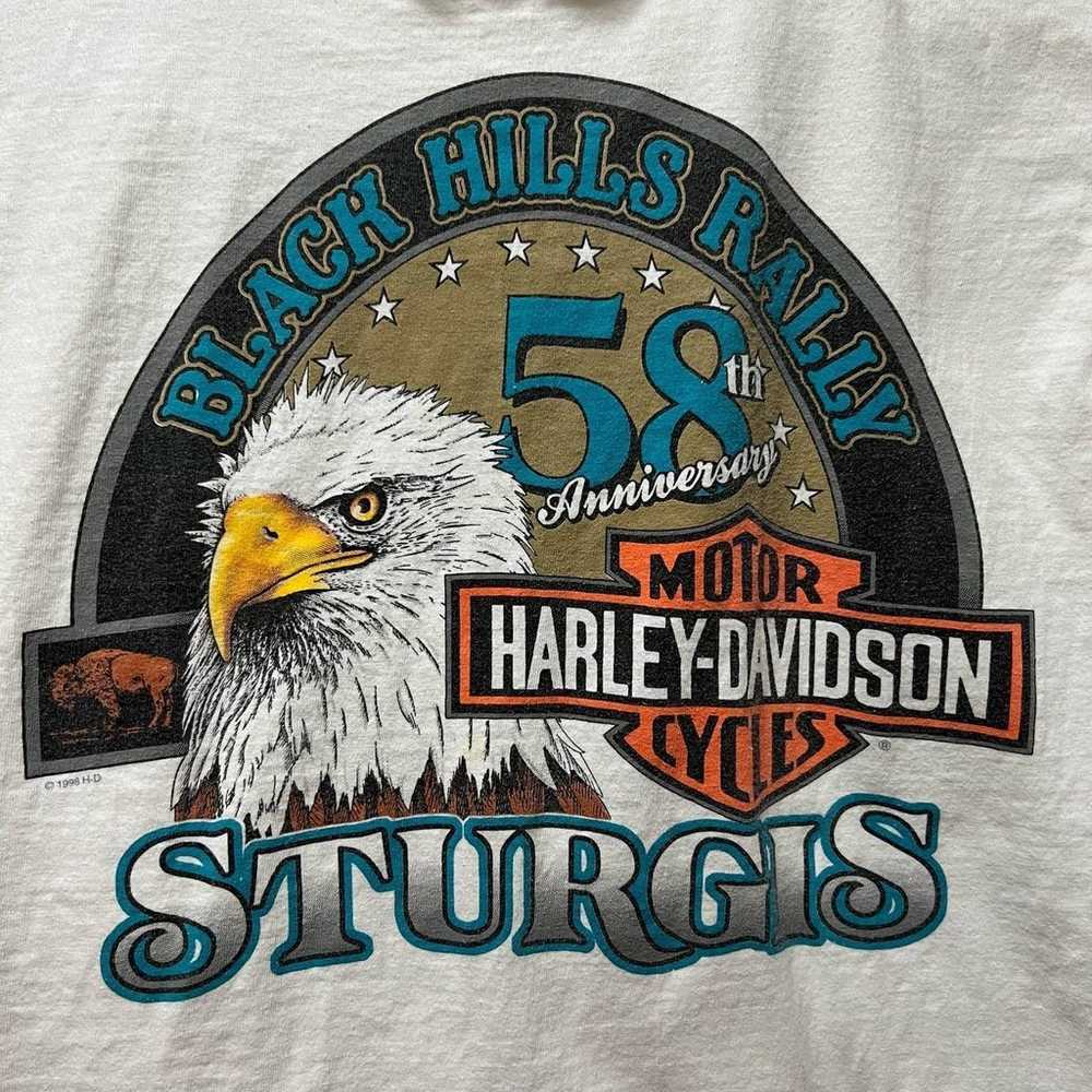 Harley Davidson vintage 1998 Sturgis tshirt size … - image 2
