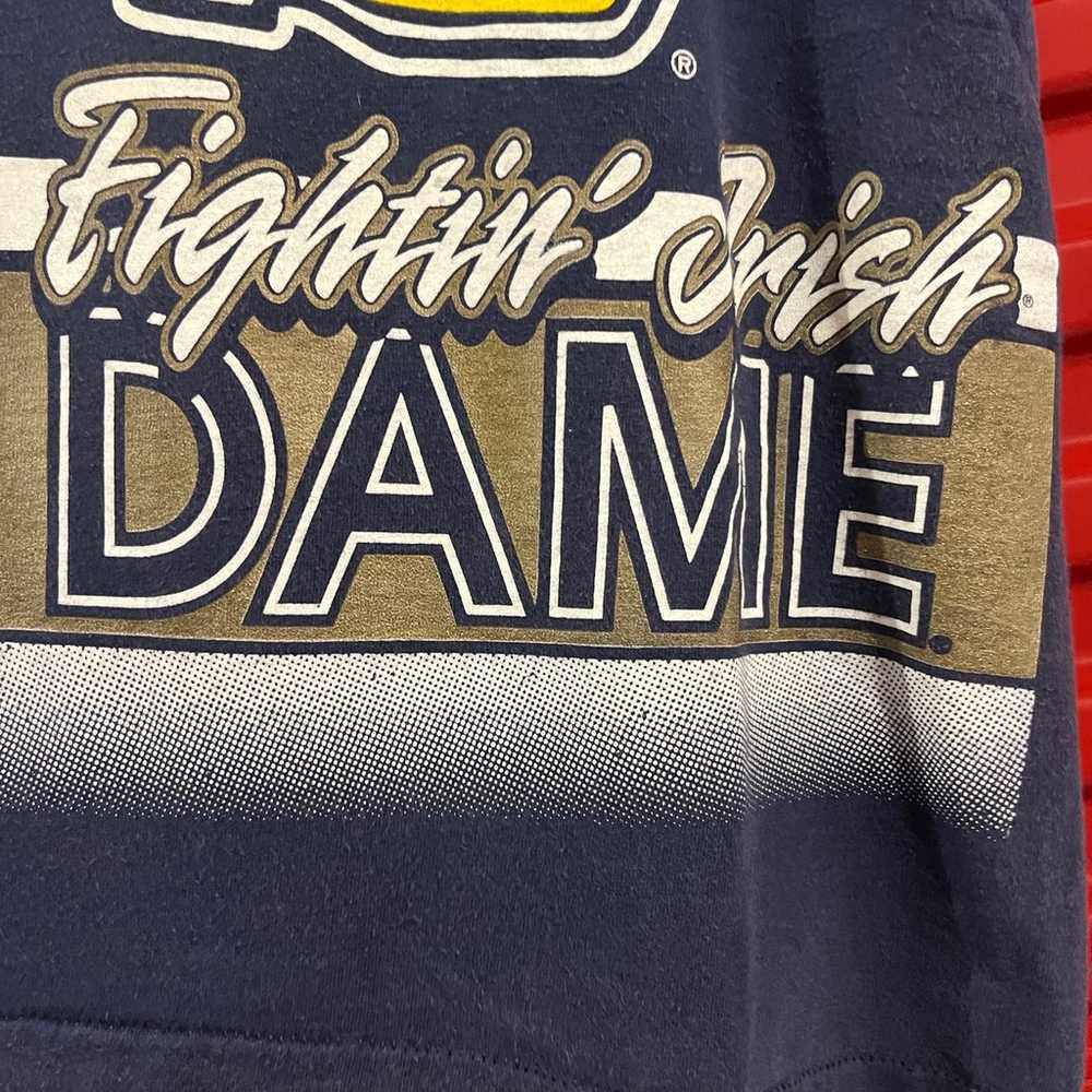 Vtg 90s Salem Sportswear Notre Dame Fighting Iris… - image 4