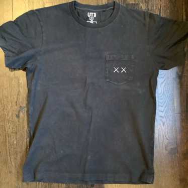 kaws Sesame Street Uniqlo black Tshirt - image 1