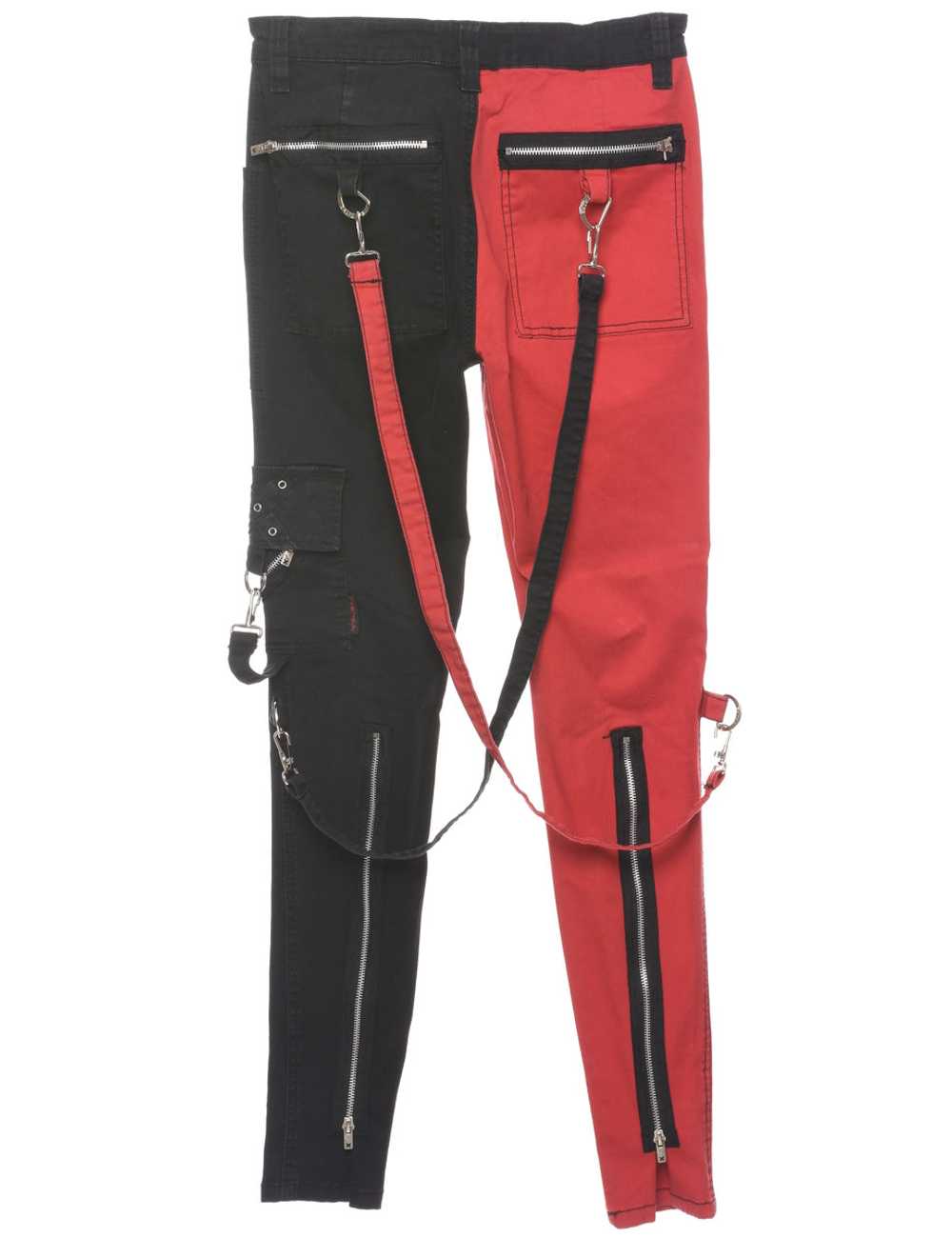 Tapered Two Tone Trousers - W28 L32 - image 2