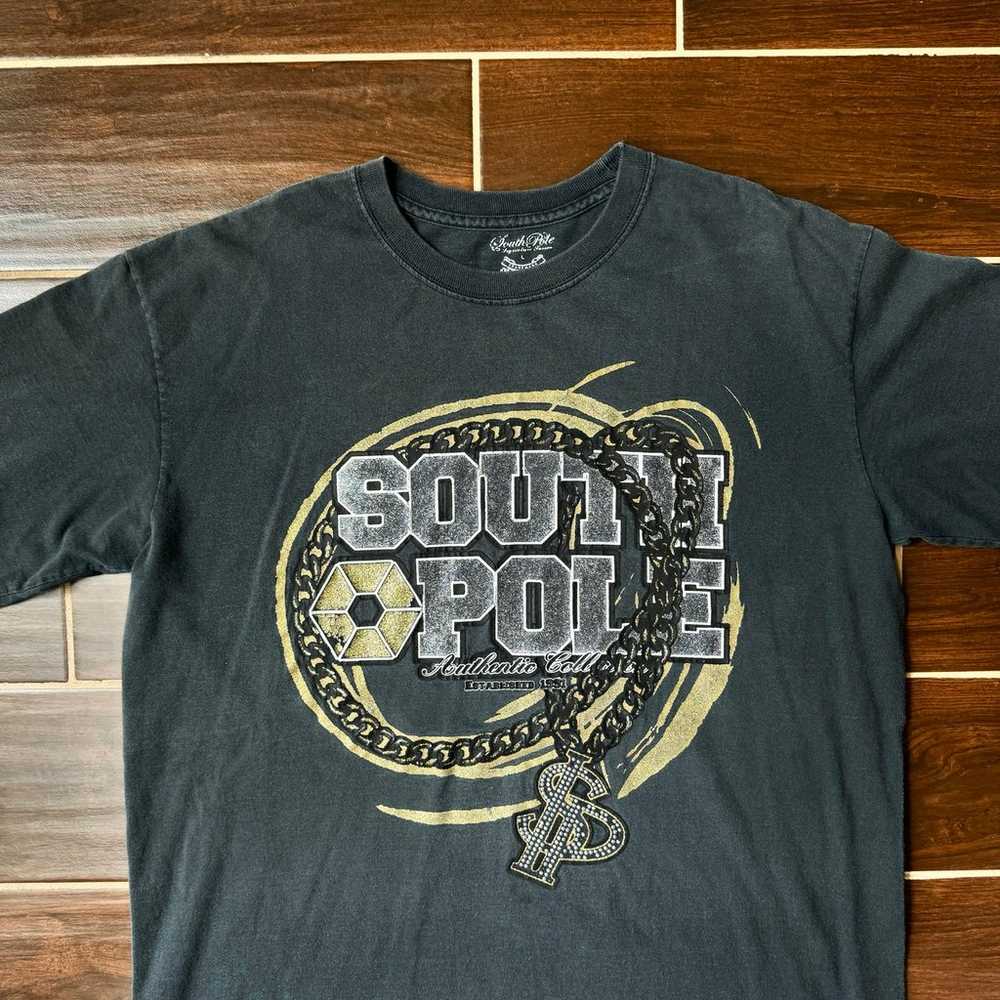 Vintage y2k 2000s Southpole chain shirt size large - image 2