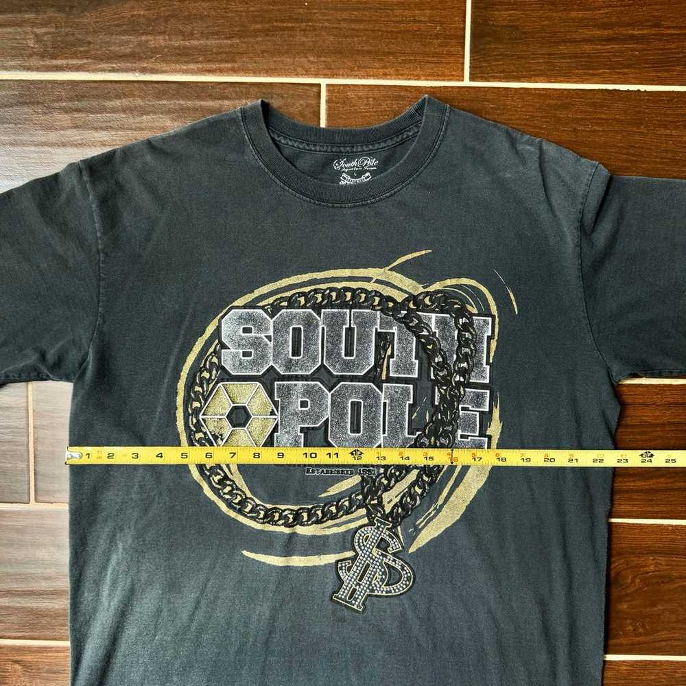 Vintage y2k 2000s Southpole chain shirt size large - image 5