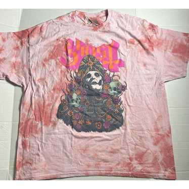 Ghost Bliss In Pink Crystal Wash Shirt Size 3XL