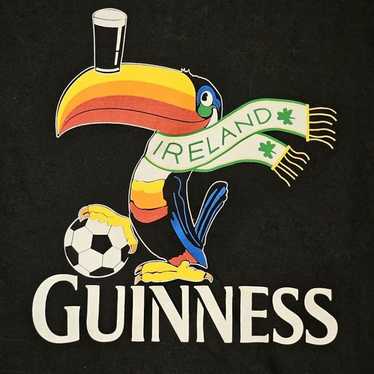 Vintage 90s Soccer Ireland Guinness Graphic Tshir… - image 1