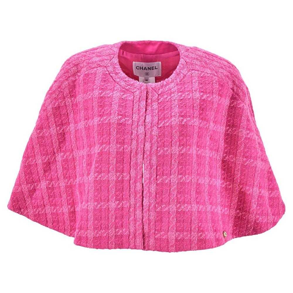 Product Details Pink Tweed Cape Jacket - image 1