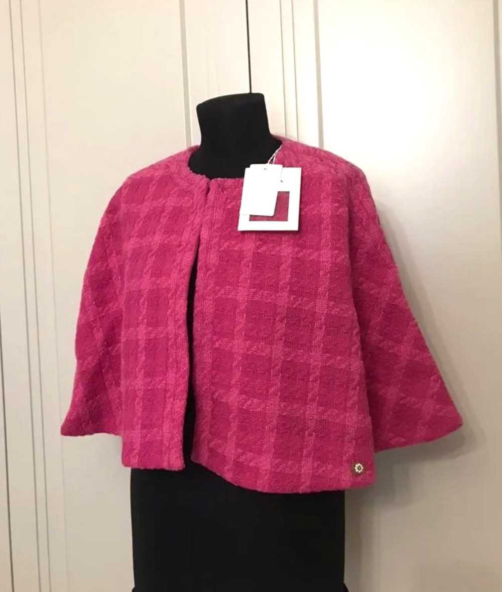 Product Details Pink Tweed Cape Jacket - image 2