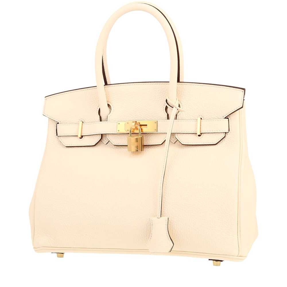 Hermès Birkin 30 cm handbag in Nata togo leather … - image 1