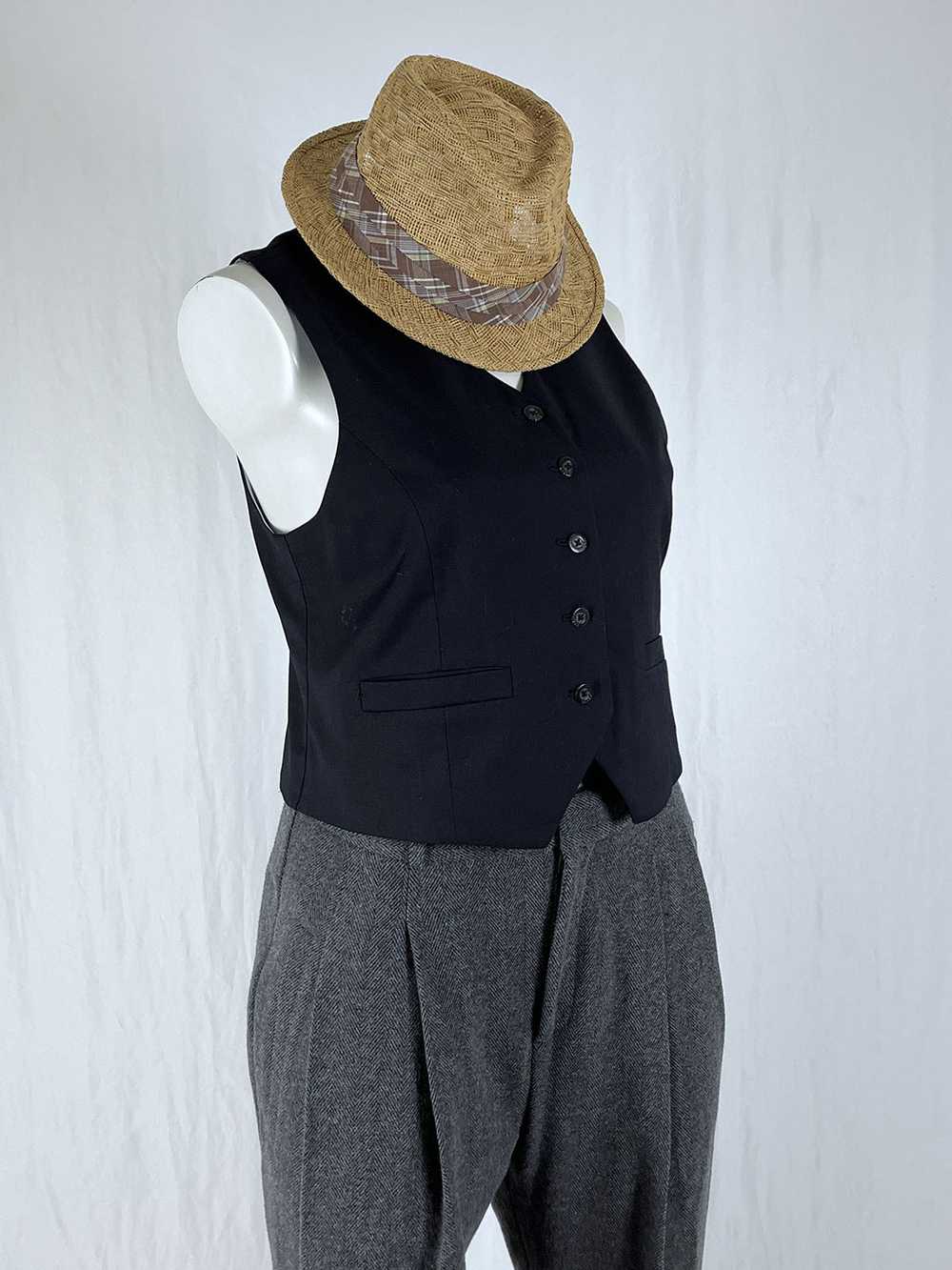 Wildfang Size L (14) Black Vest - image 11