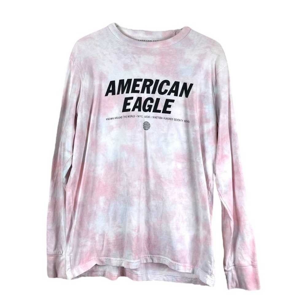 American Eagle Men’s Bundle of 2 T-shirt Pink Whi… - image 2