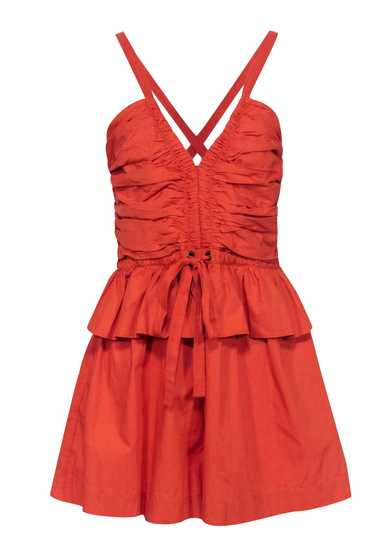 Ulla Johnson - Coral Poplin "Marren" Playsuit Sz 1