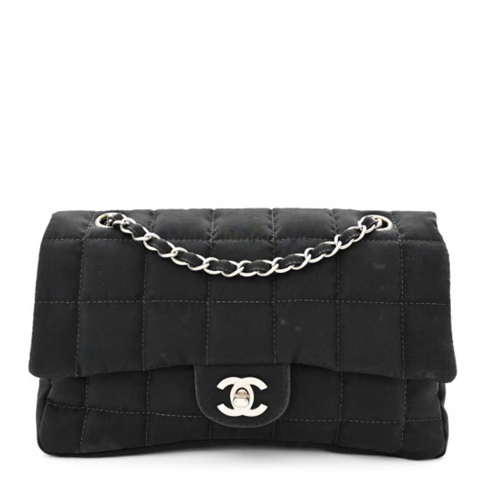 CHANEL Nylon Square Quilted Flap Black - image 1