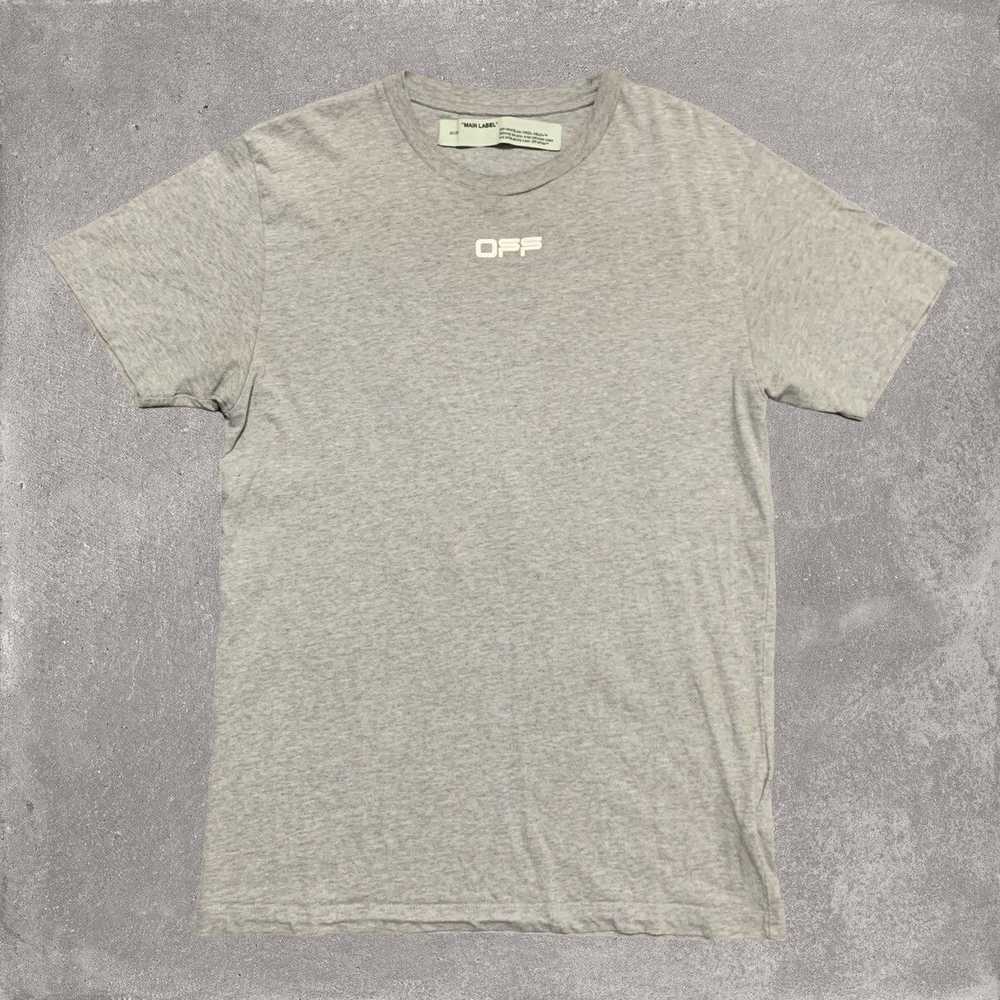 Off-White Off White Airport Tape Arrow Grey Tee - image 2