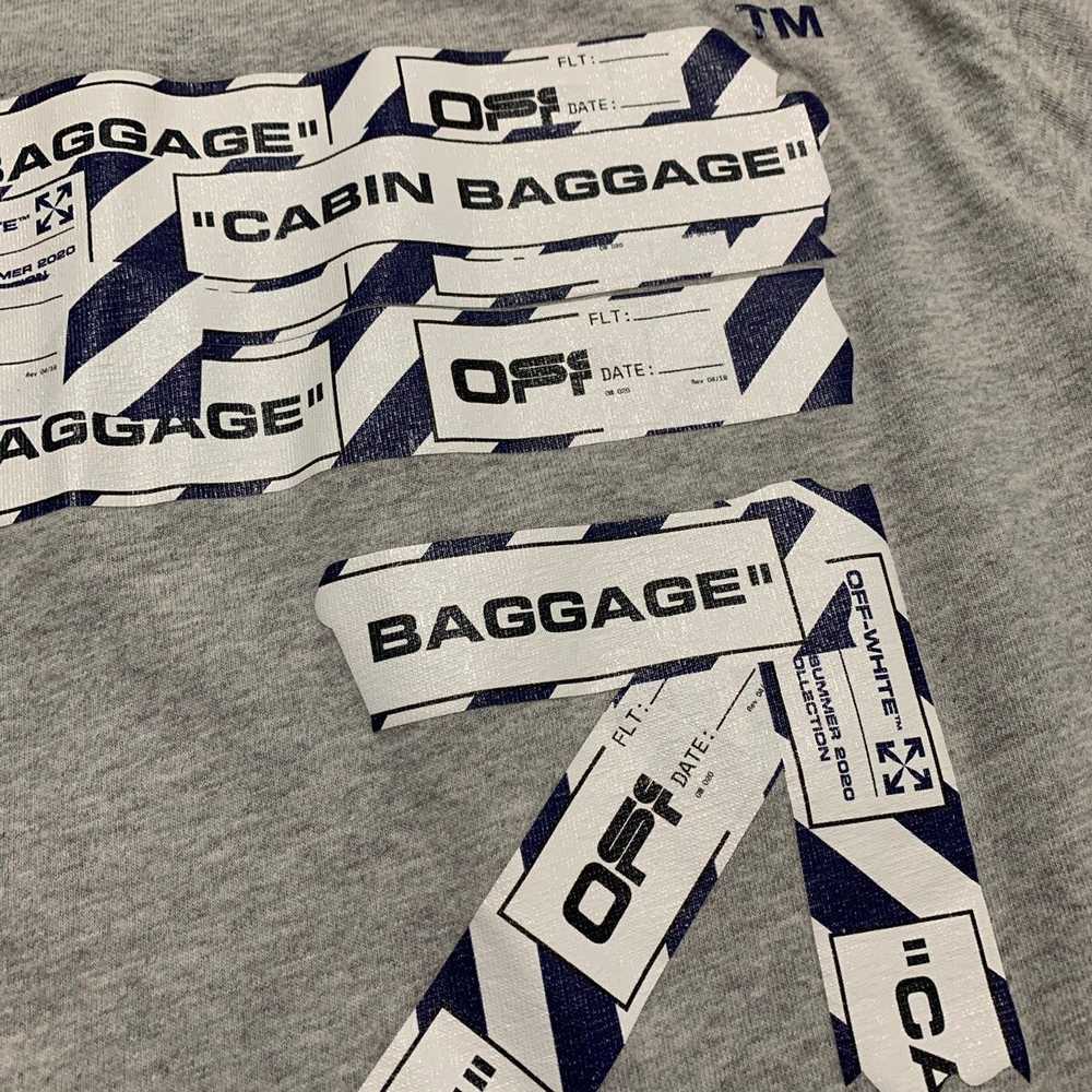 Off-White Off White Airport Tape Arrow Grey Tee - image 4