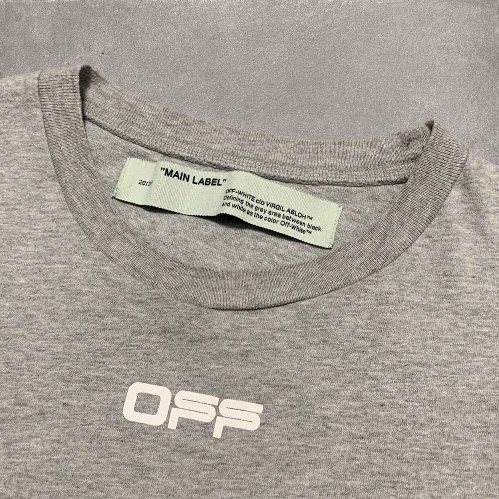 Off-White Off White Airport Tape Arrow Grey Tee - image 5
